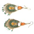 thumbnail image 2 of Pendientes bohemios ligeros coloridos moda retro mujer niñas cuelgan pendientes colgantes, 2 of 10