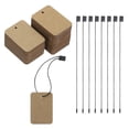 thumbnail image 1 of Unique Bargains Price Tags and Hang Tag String Clothing Tag, 2'x1.4' Brown String Tags for Clothes, Retail Store 200 Set, 1 of 7