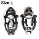 thumbnail image 2 of Crampones de acero inoxidable de 18 dientes para exteriores, cubierta para zapatos para nieve y hielo, garra para nieve, pesca en hielo, cadena para zapatos de ciudad, para caminar en invierno,, 2 of 5