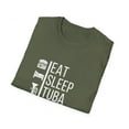 thumbnail image 2 of Funny Tuba Player T-Shirt Eat, Sleep, Tuba, Repeat, 2 of 7