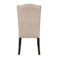 thumbnail image 3 of Gerardo Side Chair (Set-2) in Beige Linen & Weathered Espresso, 3 of 7