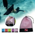 thumbnail image 2 of Drawstring Scubas Diving Snorkeling Weight Belt Pocket Mesh Underwater Pouch Bag, 2 of 16