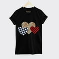 thumbnail image 5 of Edvintorg Valentine's Day Tops for Women Fashion Women's Classic-Fit Short-Sleeve Crewneck T-Shirt Soft Cute Printed Shirts Graphic Tees, 5 of 6