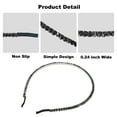 thumbnail image 4 of Unique Bargains Rhinestone Headband Faux Crystal Hair Hoop Hairband for Women Black, 4 of 7