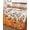 Amber, Rust, Cream, Brown, variant on Quilt King Size Bedding Set, Orange Pumpkins Fall Reversible Summer Quilt 3 Pieces, Thanksgiving Eucalyptus Leaf Botanical Lightweight Bedspreads Coverlets with 2 Pillow Shams for All Seasons