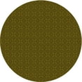 thumbnail image 1 of Ahgly Company Machine Washable Indoor Round Transitional Dark Yellow Green Area Rugs, 4' Round, 1 of 7