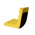 thumbnail image 5 of Yellow Microplush Recliner Chair - Foam Filling, Steel Tube Frame, Armless, 5 of 9