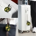 thumbnail image 6 of pear Set of 2pcs PU Leather Round Suitcase Tags with Privacy Cover and Name ID Tag - Ideal for Travel Luggage, Handbags, Backpacks, School Bags, 6 of 6