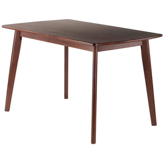 FurniFact Rectangular Solid Wood Dining Table With Smooth Edges For Kitchen Or Dining
