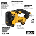 thumbnail image 4 of Cortador De Varillas Rosca Inalámbrico 20V DEWALT DCS350B, 4 of 12