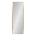 thumbnail image 6 of Kate and Laurel Caskill Modern Framed Rounded Rectangle Full-Length Mirror, 16 x 48, Gold, Tall Decorative Round Rectangular Statement Mirror for Wall, 6 of 8