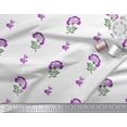 thumbnail image 2 of Soimoi Polyester Crepe Fabric Leaves & Floral Block Printed Craft Fabric by The Yard 42 Inch Wide, 2 of 3