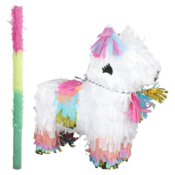 KAKOWELY 1 juego de juguetes rellenos de dulces, adorables piñatas para fiestas, juguetes para aplastar, piñatas para fiestas con palo.