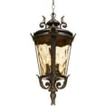 thumbnail image 5 of John Timberland Casa Marseille Rustic Vintage Flush Mount Outdoor Hanging Light Bronze Scroll 23 3/4" Champagne Hammered Glass for Post Exterior Barn, 5 of 7