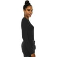thumbnail image 3 of Med Couture Women's 8499 Performance Long Sleeve Underscrub Tee -Black-X-Large, 3 of 5