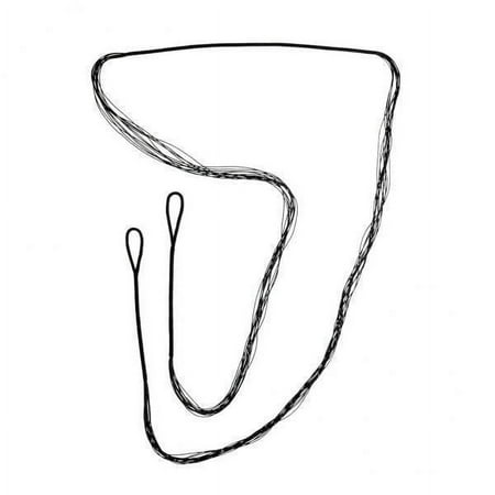 figatia 4xArchery Accessories Black Bowstrings Bow Strings For Recurve Bow Longbow 122cm/48inch 4 Pcs