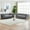 Gray, variant on 67" Chesterfield Loveseat Sofa, Comfy Velvet Cloud Couch with Roll Armrest & Nailhead, Modern 2-Seater Tufted Corner Couch for Living Room, Black