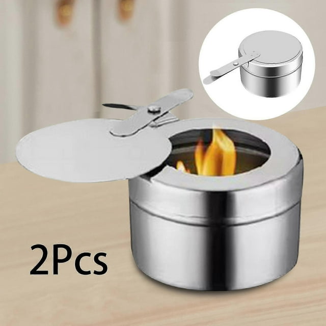 2 Pieces Buffet Warmer Warming Trays for Buffets Party None Food Parties Fuel cans Holder Set Chafing Dish with Cover