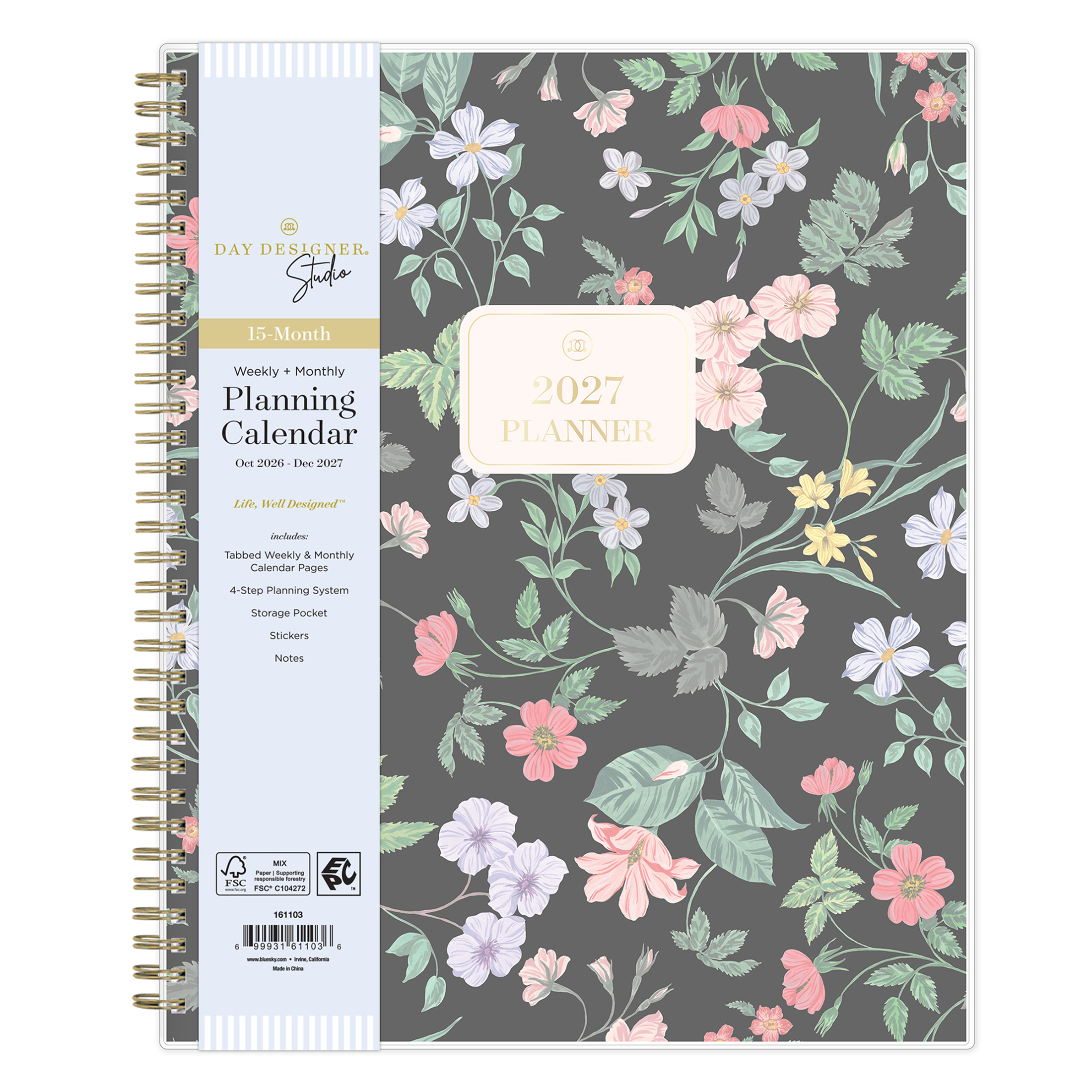 Blue Sky Day Designer Studio 15-Month Planner