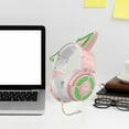 thumbnail image 3 of Auriculares para juegos/auriculares sobre la oreja/cancelación de ruido/auriculares para juegos con luz LED RGB plegable estéreo V5.3 para PC consola , Rosado Sunnimix Auriculares para juegos, 3 of 8