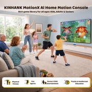 KINHANK MotionX Active Play System with 40+ Games for Kids & Families,Continuous updates,Plug & Play,Great for Gaming Nights, Parties and Indoor Exercise