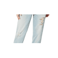 thumbnail image 3 of Frayed Women's Tapered Boyfriend Workwear Jeans Blue Size 24, 3 of 3