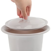 NIAIZEK Portable Urinal Pot with Lid Made from Thick Plastic for Home Use in Grey