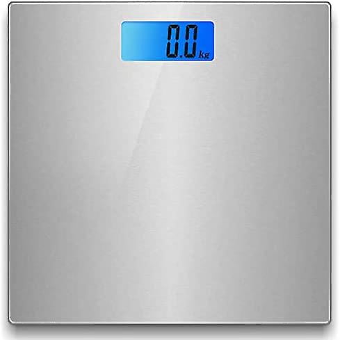 Balance de Salle de Bain Numérique en Acier Inoxydable pour la Maison avec Rétroéclairage Humain 30*30 cm