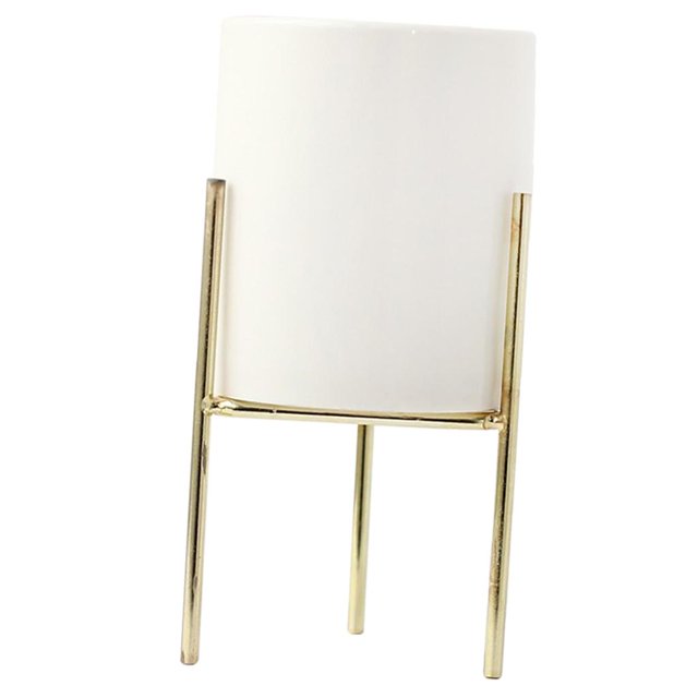 Soporte para plantas Oficina Decoración para Golden L, Dorado l Gloria Soportes para plantas de hierro de metal