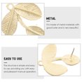 thumbnail image 4 of EeaseCA 20pcs Leaf-shaped Earring Post Charms Earring Making Material Earring Studs, 4 of 7