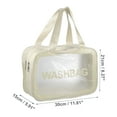 thumbnail image 2 of 1 Pc Women Convenient Large Makeup Bag for Vacation Camping Business Travel Beige-L, 2 of 4