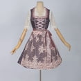 thumbnail image 6 of Women's Oktoberfest Dirndl Dress, German Bavarian Lace Embroidered Apron Costume, Traditional Alpine Beer Dress, 6 of 7