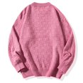 thumbnail image 4 of hotojiny Fall Sweaters for Men Thermal Warm Long Sleeve Textured Pullover Big and Tall Crew Neck Loose Winter Tops, 4 of 4