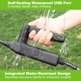 thumbnail image 5 of 2 Gallon Battery Powered Sprayer, Electric Garden Weed Pump Sprayers with 3 Modes, Rechargeable Handle, 23.6" Wand, 4 Mist Nozzles for Lawn, 5 of 9