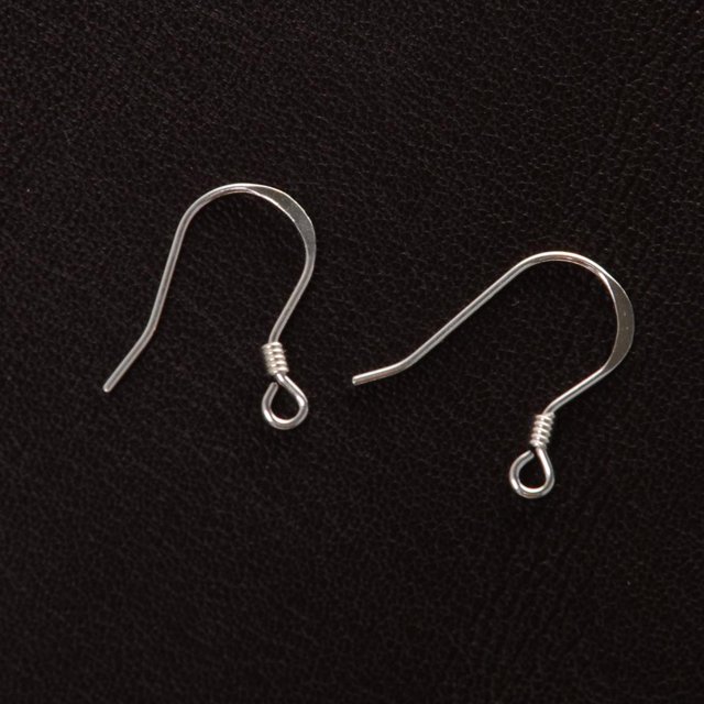 Fenovo 925 Pendientes de plata Juego de pendientes de pescado Fornituras Macarena Ganchos de plata de ley 925