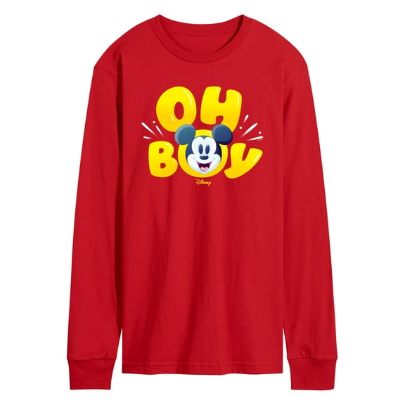 Disney - Mickey Oh Boy - Men's Long Sleeve Graphic T-Shirt