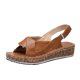 thumbnail image 2 of Moda mujer sólido verano señoras cómodas sandalias talón pendiente Casual playa zapatos Wmkox8yii  sa745, 2 of 9