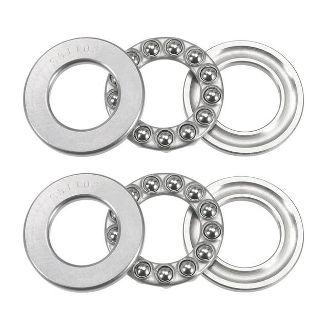 Unique Bargains 17x30x9mm S51103 Roulement à Billes en Acier Inoxydable avec Rondelles 2 Pack