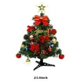 thumbnail image 3 of Seyotauo Mini Xmas Tree, 24 inch Artificial Small Tabletop Christmas Pine Tree with Ornaments for Holiday Home Office Decoration, 3 of 7