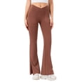thumbnail image 5 of High Waist Strap Yoga Pants For Women Breathable Flared Leggings Lift Fitness Trousers Comfortable Workout Long Pants Yoga Pants for Women Tall with Pocket plus Size Yoga Pants for Women 3x-4x Women's, 5 of 5