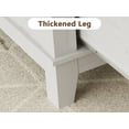 thumbnail image 4 of Rustic Farmhouse Coffee Table with Drawers & Open Shelf - 47 Inch Rectangle Center Table - 6 Support Legs - Brown & White Contrast, 4 of 8