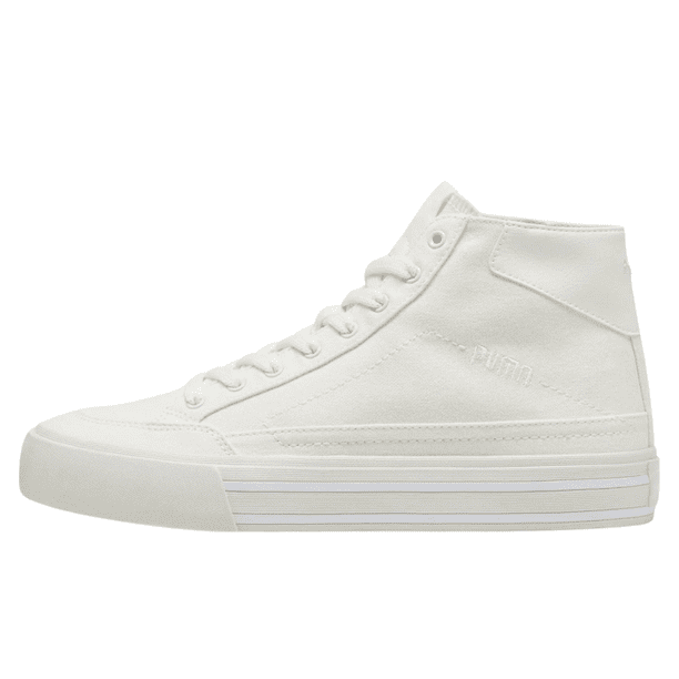 Tenis Puma Court Classic Vulc Mid Unisex blanco 22.5