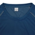 thumbnail image 5 of Men'S Quick Dry Breathable Athletic Tracksuits Short Sleeve T Shirt And Shorts Set For Summer Running Workout And Gym Training,Navy,M, 5 of 8