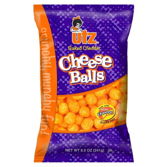 Utz Baked Cheddar Cheese Balls 8.5 oz. Bag (3 Bags)