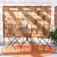 thumbnail image 2 of SAFAVIEH Semly Rustic Outdoor Patio 3 Pc Bistro Set, Unearthed Rust, 2 of 9