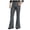 Grey, variant on Men Bottom Pants Vintage 60S 70S Flare Breathable Pants Disco | Dance Straight Leg Casual Trousers (Black, S)