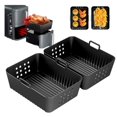 thumbnail image 1 of 2 Pack Air Fryer Mold for Double Stack Air Fryer, Silicone Mold Airfryer Accessories for Kitchen Dish,yd, 1 of 2