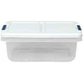 Hefty Modular Clear Storage Bins, 15 Qt. Stackable Bin with Latch