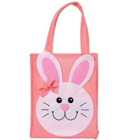 

Easter Bunny Bag Rabbit Handbag Easter Tote Pouch Tote Pouch for Eggs Gifts Candies Toys