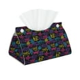 thumbnail image 2 of Lsque Graffiti Art Printed Long Tissue Box Cover Holder, Facial Paper Organizer Dispenser,Triangle with Bottom Belt, PVC Leather Decorative Organizer, 2 of 9